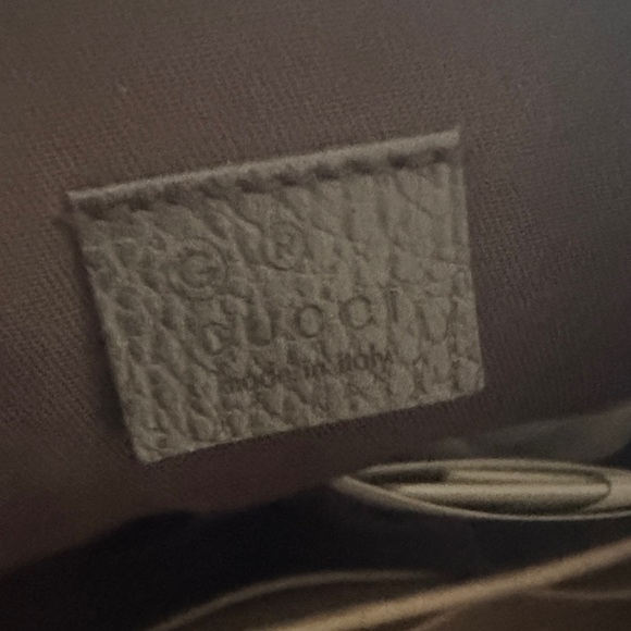 Gucci Tan Monogram Drawstring Backpack - Picture 5 of 16